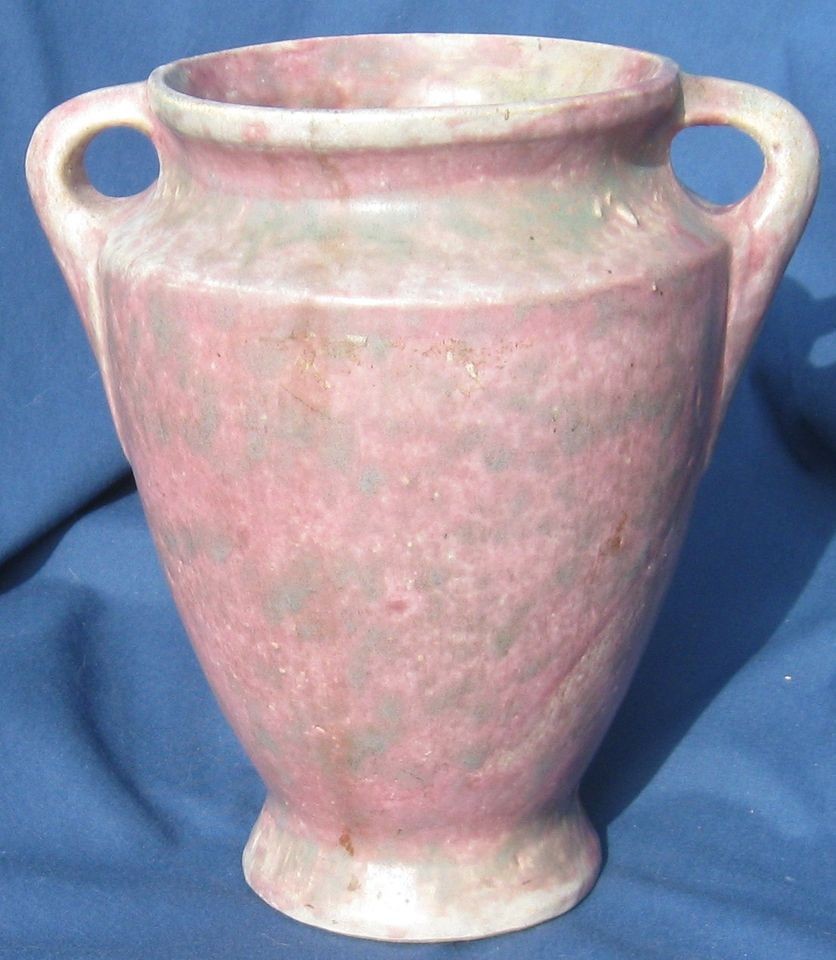 VINTAGE BURLEY WINTER POTTERY ~ 2 HANDLED JUG / URN ~ #45