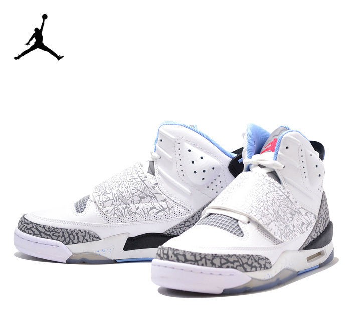 Girls (GS) Air Jordan Son of Mars White/Crimson Blue/Grey 512242 109 