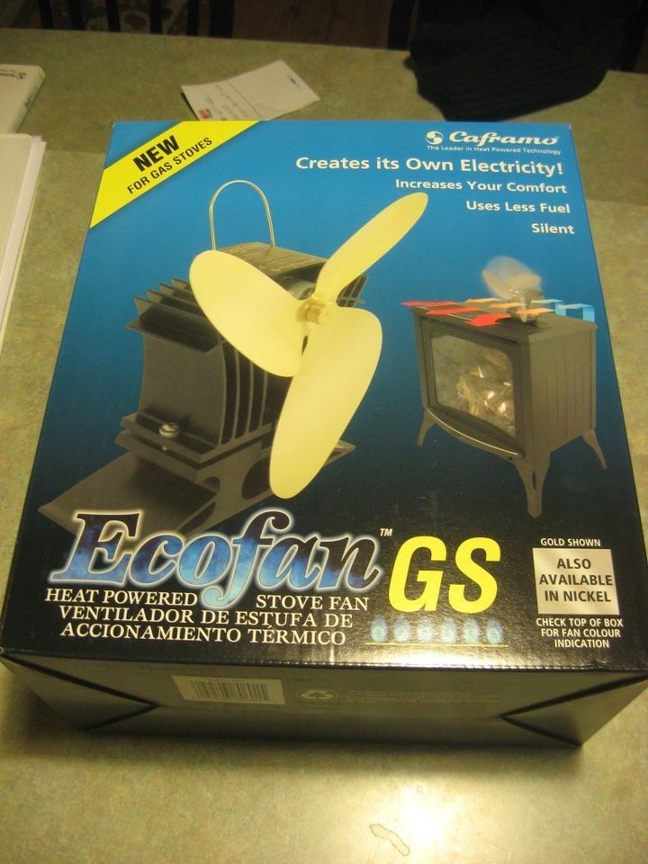   ECOFAN GS GAS STOVE FAN 806GS BBX pellet gold heating circulating air