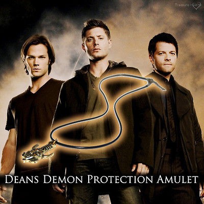 Deans Supernatural Necklace Demon Protection Amulet Pendant Dean 