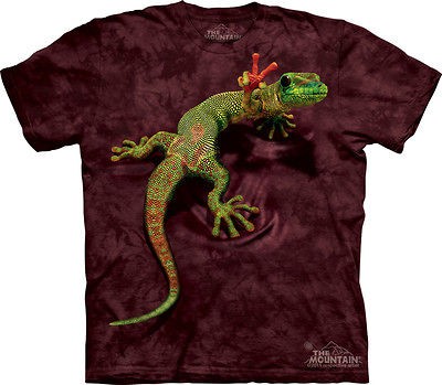 THE MOUNTAIN PEACE OUT GECKO REPTILE LIZARD T SHIRT CHILD MEDIUM