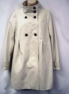 Comptoir Des Cotonniers Aimee Coat Manteau Ivory Sz 42