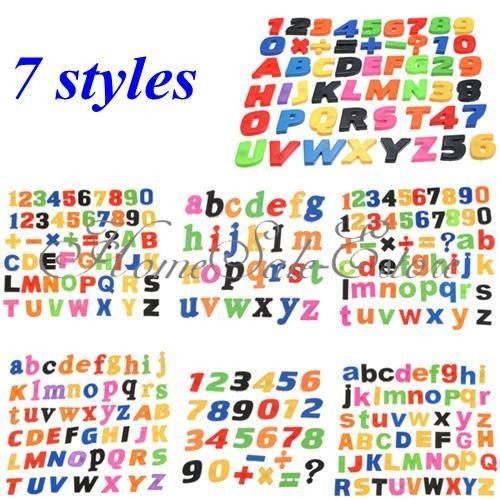 Styles Magnetic Magnet Letters Alphabet Numbers Fridge Child 