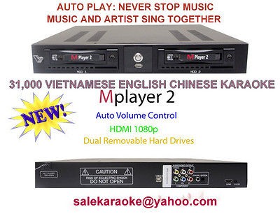 MPlayer2 Vietn​amese English Chinese Karaoke 4TB 31K song AUTO PLAY 