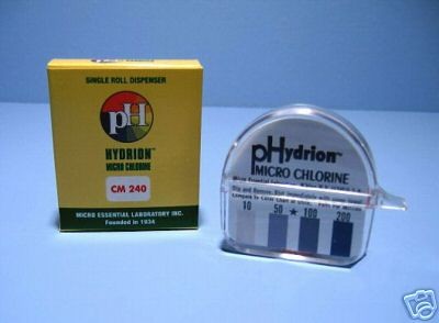 HYDRION MICRO CHLORINE TESTER 10   200 ppm #240