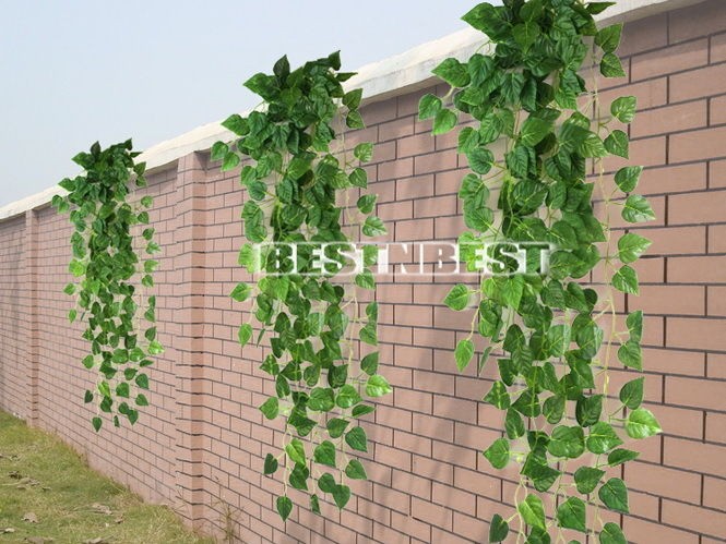 90CM Artificial Fake Faux Scindapsus Leaf Vine Plant Garland Wedding 