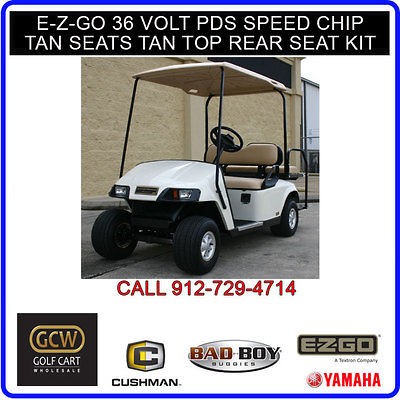 EZGO GOLF CART 36VOLT PDS SPEED CHIP TAN SEATS HEADLIGHTS TAILIGHTS