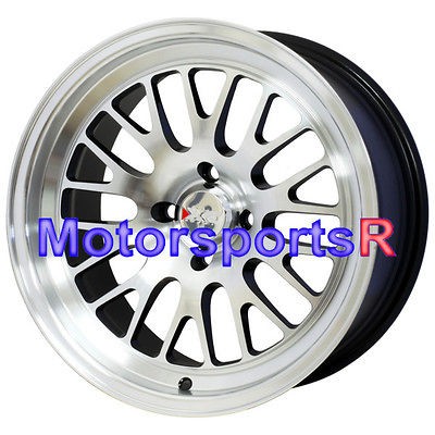   XXR 531 Machine Black Wheels Rims Deep Dish 4x114.3 Stance 97 Acura CL