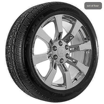 22 Inch Chevy Chevrolet Chrome Silverado Suburban Tahoe Rims Wheels 