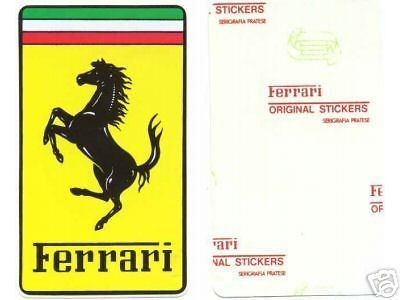 FERRARI 2 x 3 1/4 VINYL NOSE EMBLEM STICKER