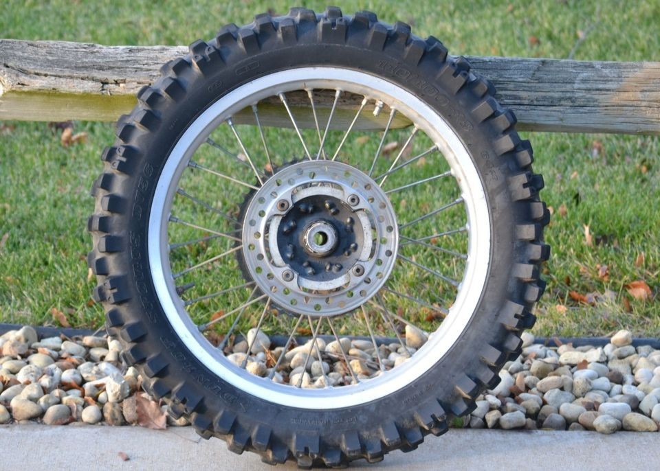 1993 Honda CR250 CR 250 OEM Stock Strait Rear Back Wheel Rims Hub Tire 