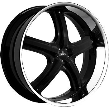 22x9 Black Wheel Boss 333 6x132 Saturn Outlook Rims