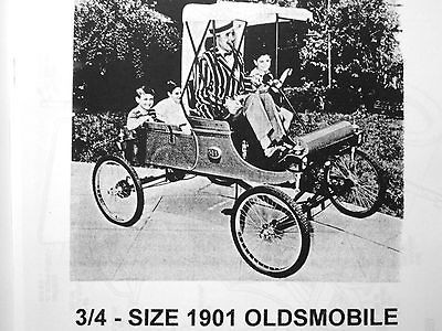 You can make a 3/4 1901 OLDSMOBILE Automobile Plans