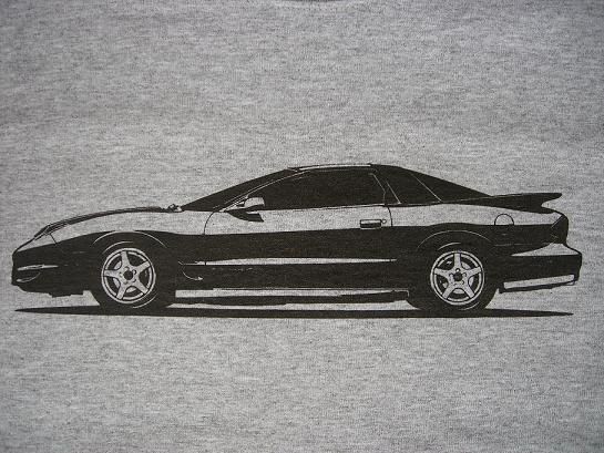 2002 WS6 Trans Am T shirt, 1998 2002 Pontiac TA Ram Air