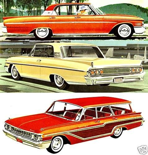 1961 MERCURY DELUXE BROCHURE MONTE​REY METEOR 600 800 SW