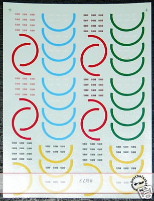 20 BBS wheel decals for TAMIYA HASEGAWA FUJIMI