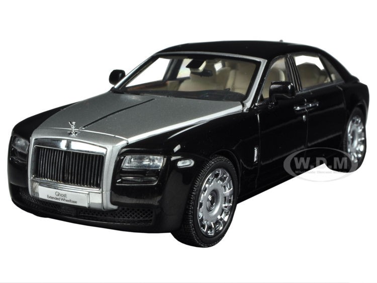 ROLLS ROYCE GHOST EXTENDED WHEEL BASE DIAMOND BLACK 1/43 BY KYOSHO 