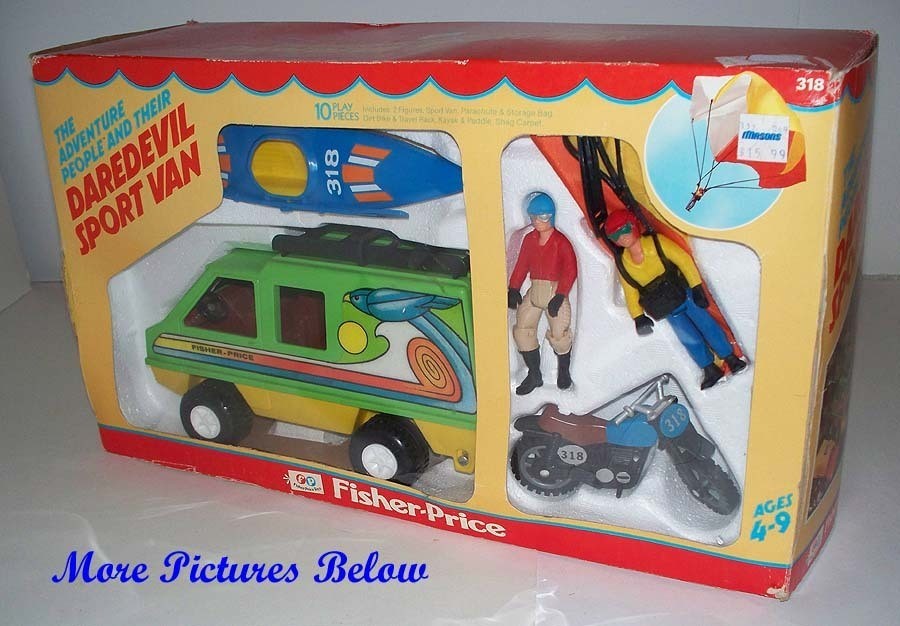 Adventure People #318 Dare Devil Sports Van Complete w/ Box + Rug 