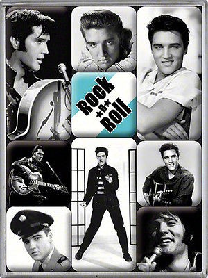 Elvis Presley set of 9 mini fridge magnets (na) from England