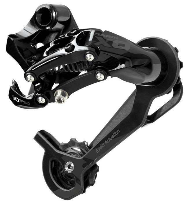 Sram 2011 X0 XO 10 Speed Rear Derailleur Long Cage   Black