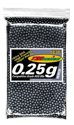 NEW Airsoft BBs .25 3000 TSD 3K Black seamless 1000 x3 ammo pellets 