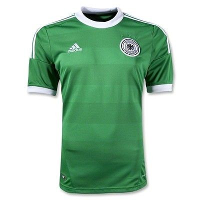 Adidas Germany Away Soccer Jersey Green Euro 2012/2013 Schweinsteiger 