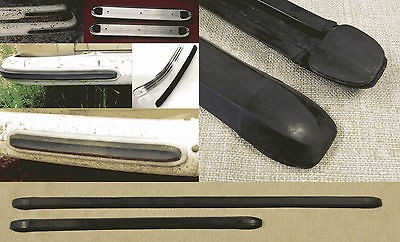 VW Early Bay Bus Delux Bumper Trim Inserts 2 front pcs westfalia 