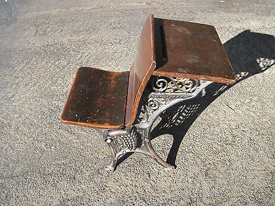 antique wood desk in Furniture