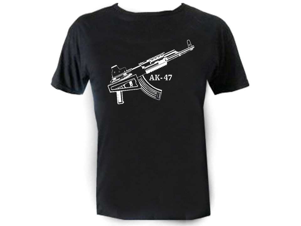 AK 47 AK47 Kalaschnikov Kalashnikow kalashnikov cheap gun t shirt 2XL