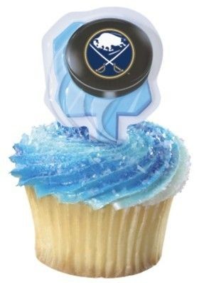 12 Buffalo Sabers Cupcake Picks   HOCKEY NEW