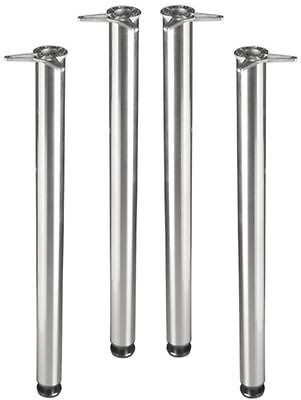   Chrome Metal 34 1/4 Bar Top/Sofa Table Legs Adjustable 50010 4