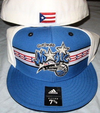   MAGIC PUERTO RICO FLAG FLAT BRIM FITTED TEAM COLORS NBA CAP BY ADIDAS