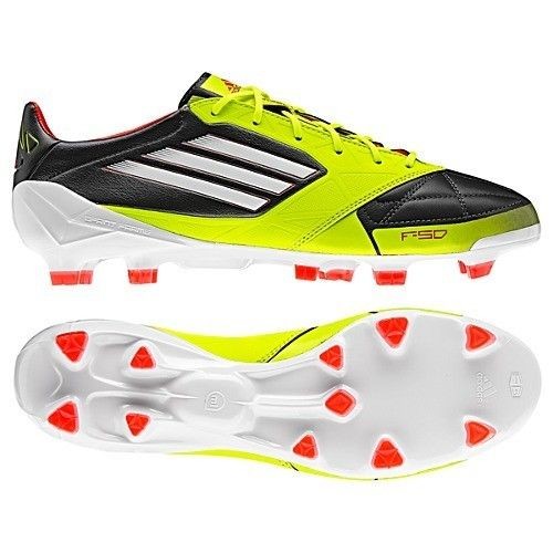 Adidas Leather Adizero F50 TRX FG Mens US 8.5 Soccer Boot Cleat Yellow 