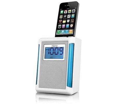   Colortunes iP40WV iPod/iPhone Alarm Clock Radio (White) 100 240V NIB