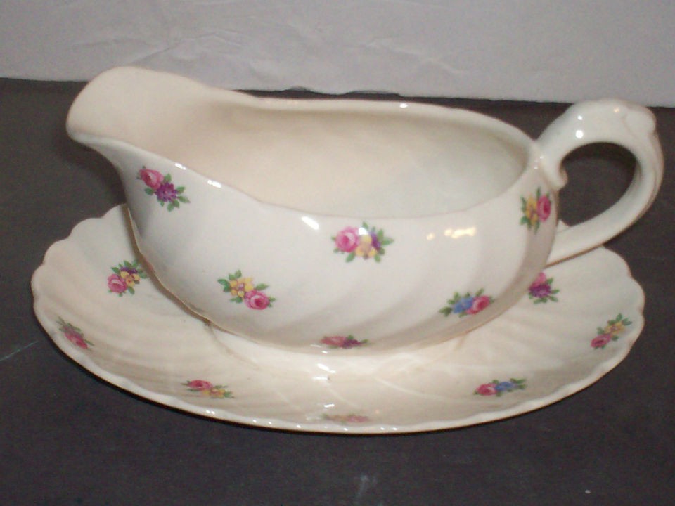   Royal Staffordshire Dinnerware Gravy Boat Clarice Cliff England