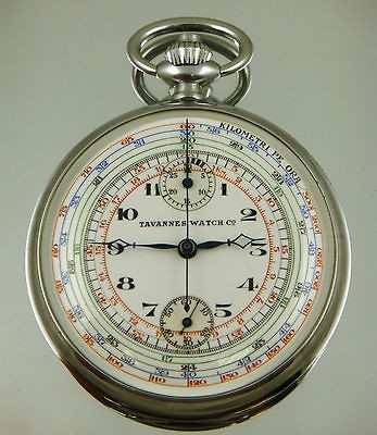 Newly listed MINT Tavannes Watch Co CHRONOGRAPH w/ Register c1910