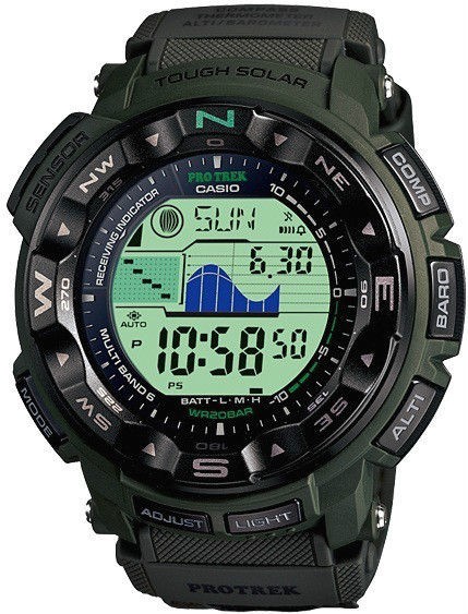 Casio Pro Trek Watch Tough Solar Triple Sensor Atomic Time Camouflage 