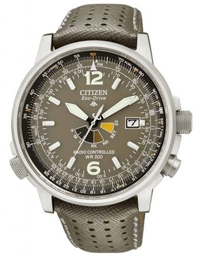 CITIZEN PROMASTER ECO DRIVE RADIO MILITARY NIGHTHAWK PILOTS WATCH 