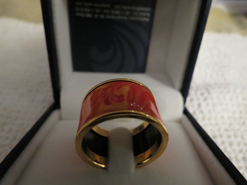 FREY WILLE SPHYNX ORANGE RING. Size S. NEW & GENUINE