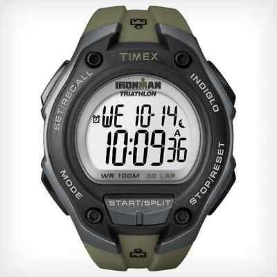 Timex Ironman Oversized Green Resin Watch, 100 Meter WR, 3 Alarms 