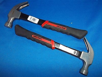   &DECKER 8OZ WOODWORKING CLAW HAMMER FIBERGLASS HANDLE W RUBBER GRIP