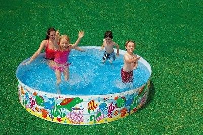 Intex Ocean Reef 8 ft. Snapset Above Ground Kids Pool #56453