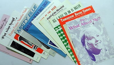 Various Artists COUNTRY & WESTERN Sheet Music Lot Of 10 / 60s  Early 