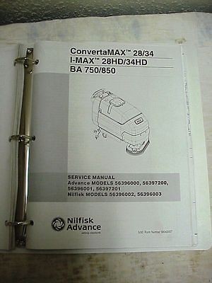   28/34 & 20/26 BA 750 Floor Scrubber Service Manual Nilfisk