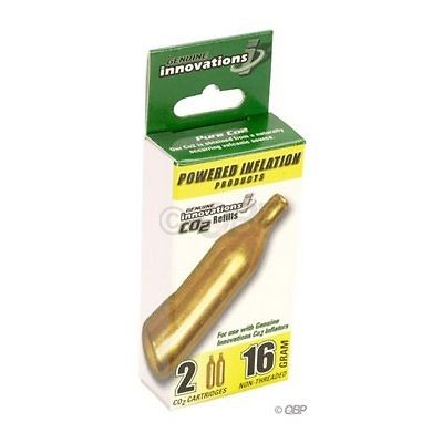   Innovations 16g Threadless Cartridges 2 Pack Bike Co2 Cartridges