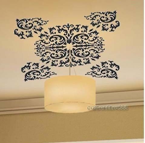 Classic Vine Flowers Ceilings Window Wall Stickers Mural Art Decals 