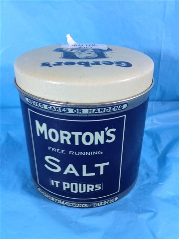 morton salt tin in Merchandise & Memorabilia