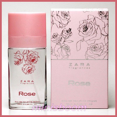 ZARA   ROSE   EAU DE TOILETTE 0.85 OZ / 25 ML   NATURAL SPRAY