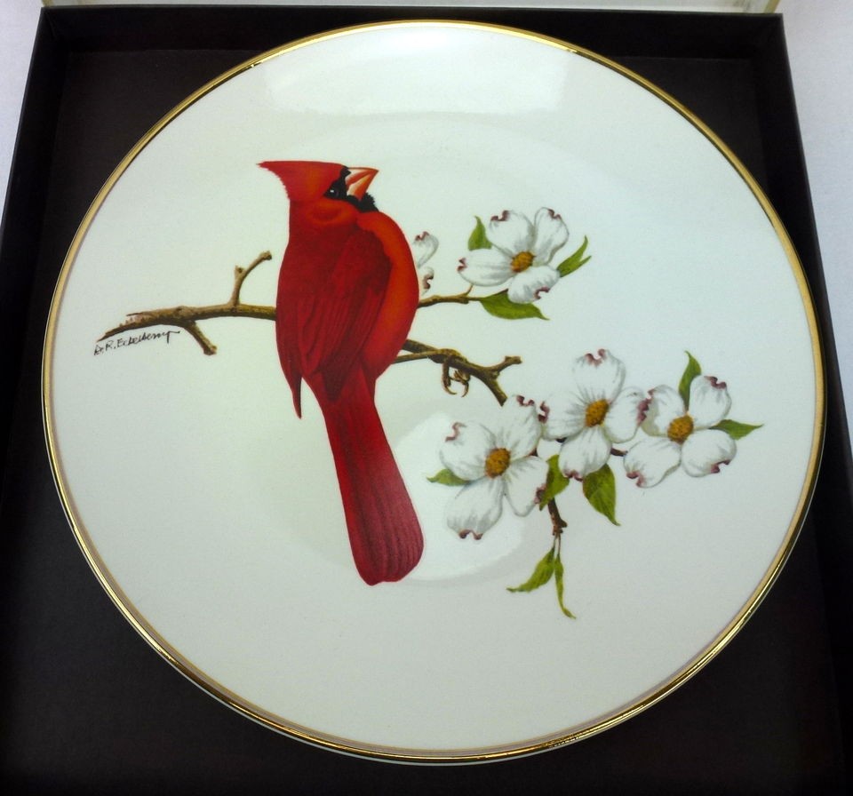 Avon Cardinal Collector Plate 1974 Don Eckelberry North American 