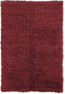 Linon Rugs 3A Flokati Red 10 x 14 FLK 3AR0114